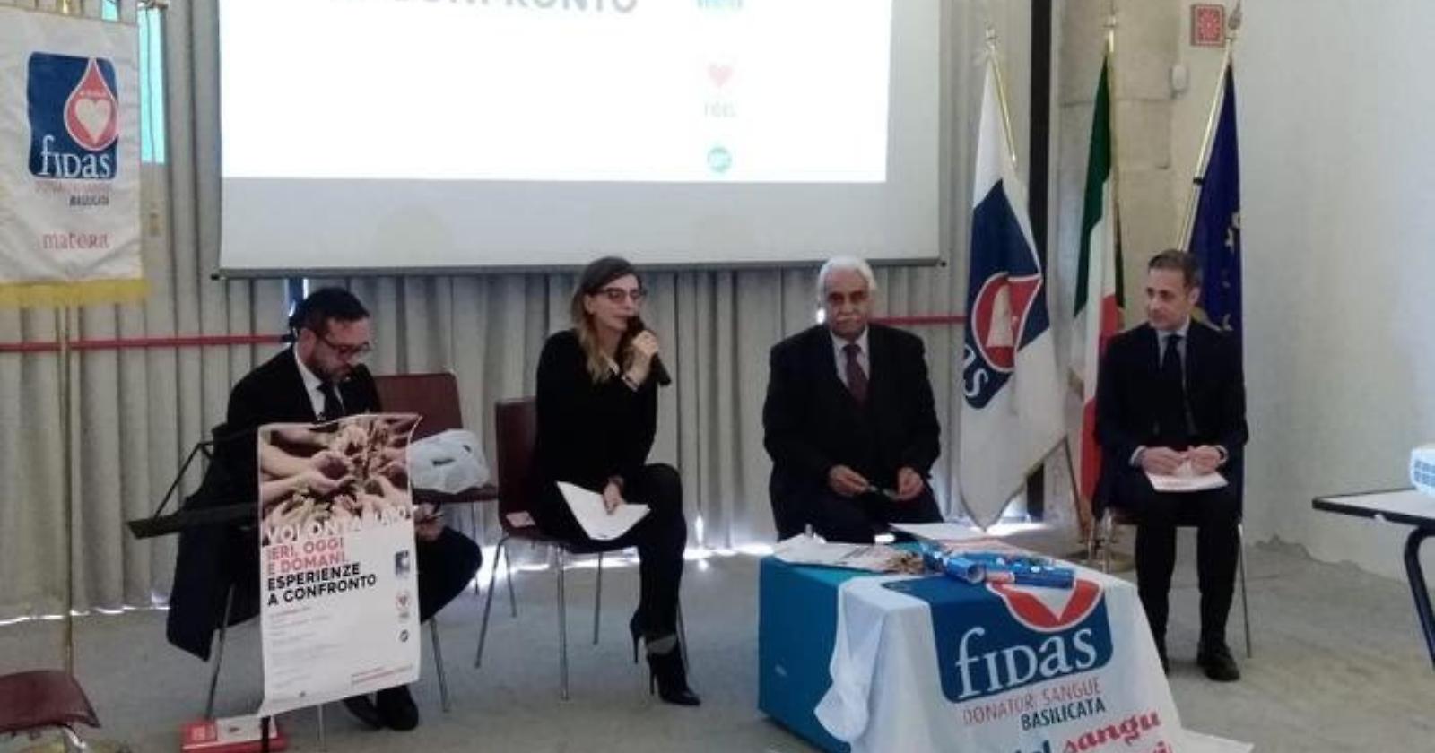 Volontariato, a Matera un incontro promosso dalla Fidas