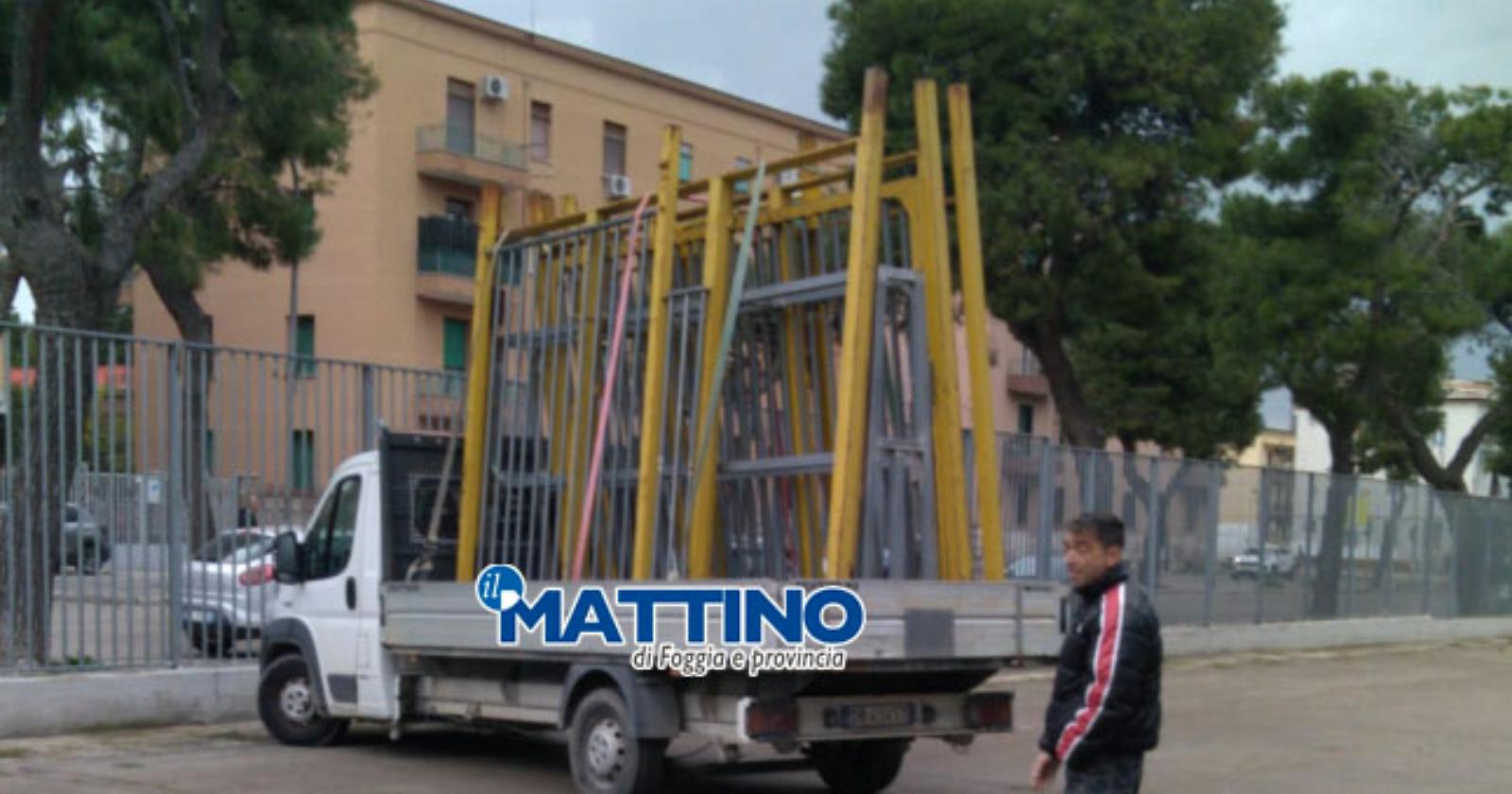 Nessuno lo paga e Tucci smantella le recinzioni allo Zaccheria: a rischio Foggia-Gladiator di domenica