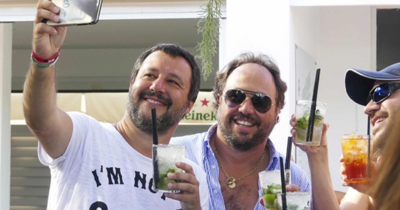 Dal "Papeete Beach" all'Europa, la "fratellanza" con Salvini è valsa una fortuna per Massimo Casanova