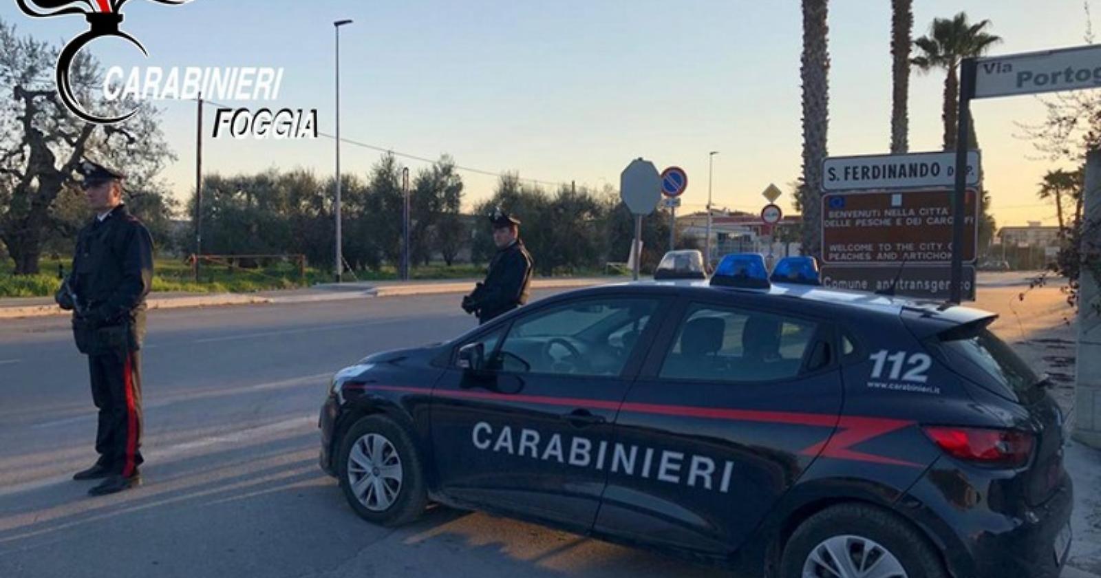 Arrestati dai Carabinieri i tre che sequestrarono e ferirono un sedicenne a San Ferdinando di Puglia