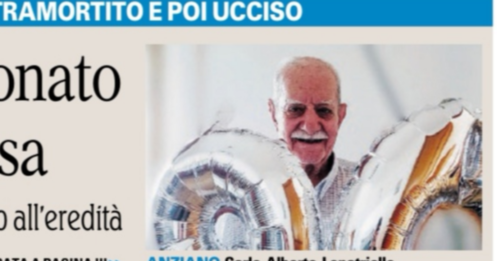 Il delitto di Marconia: Lopatriello colpito alla testa e poi accoltellato alle spalle. Così è morto il pensionato assassinato per l'eredità