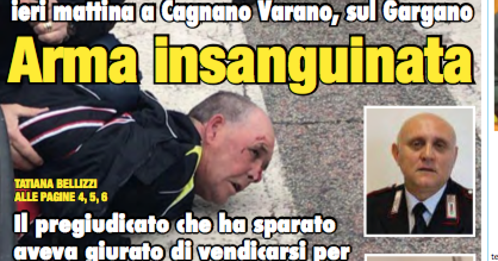Il delinquente che uccise a Cagnano Varano il maresciallo dei Carabinieri Di Gennaro era anche un pericoloso spacciatore di droga