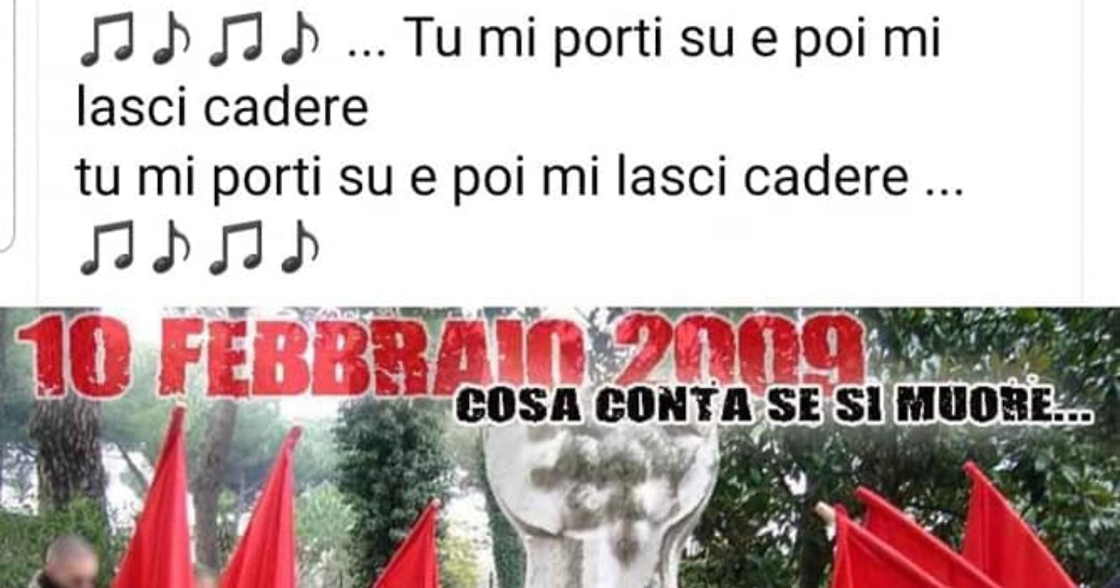 Vergognosa difesa delle foibe su una pagina antifascista di Lavello