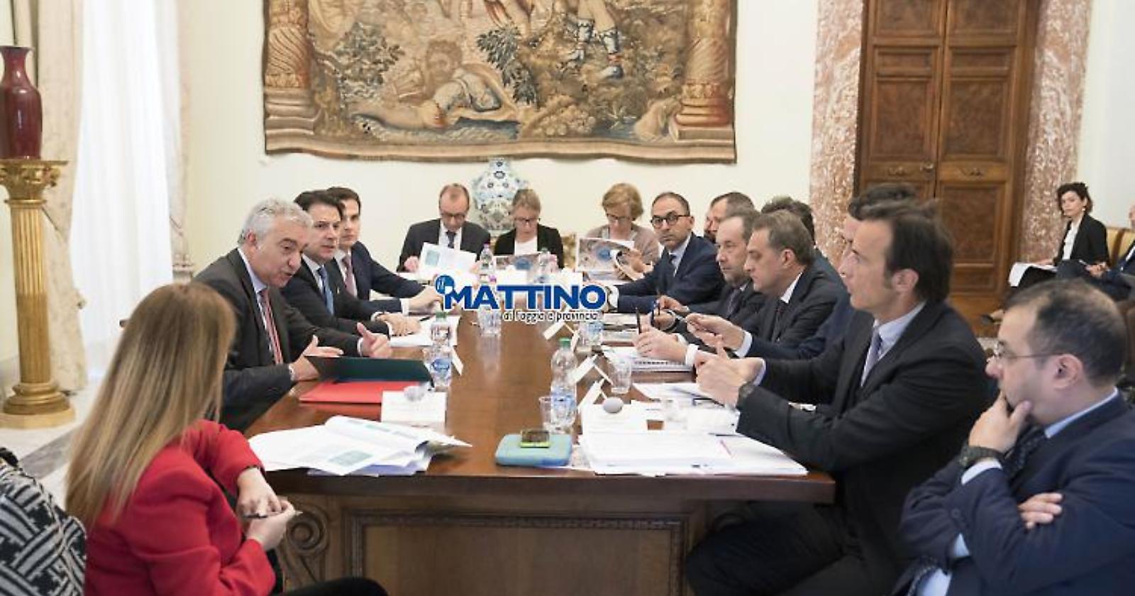 Partono le prime 13 gare per il CIS Capitanata per 68,4 milioni di euro. Conte: «Sono solo i primi frutti»