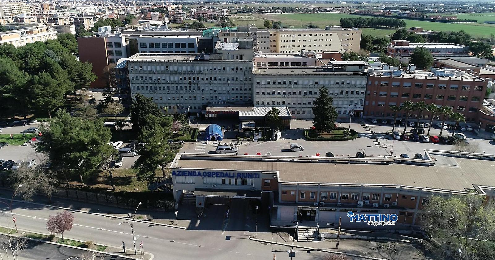 Coronavirus, 50 ricoverati al Policlinico di Foggia: 13 in rianimazione