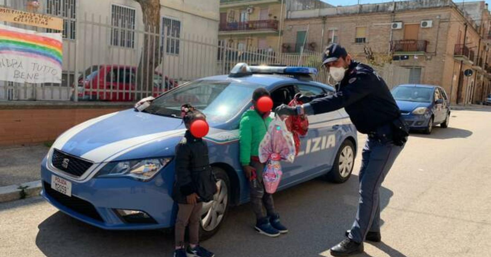Coronavirus, staffetta della Polizia da Campobasso a Lucera per consegnare cibo e denaro a una famiglia di extracomunitari