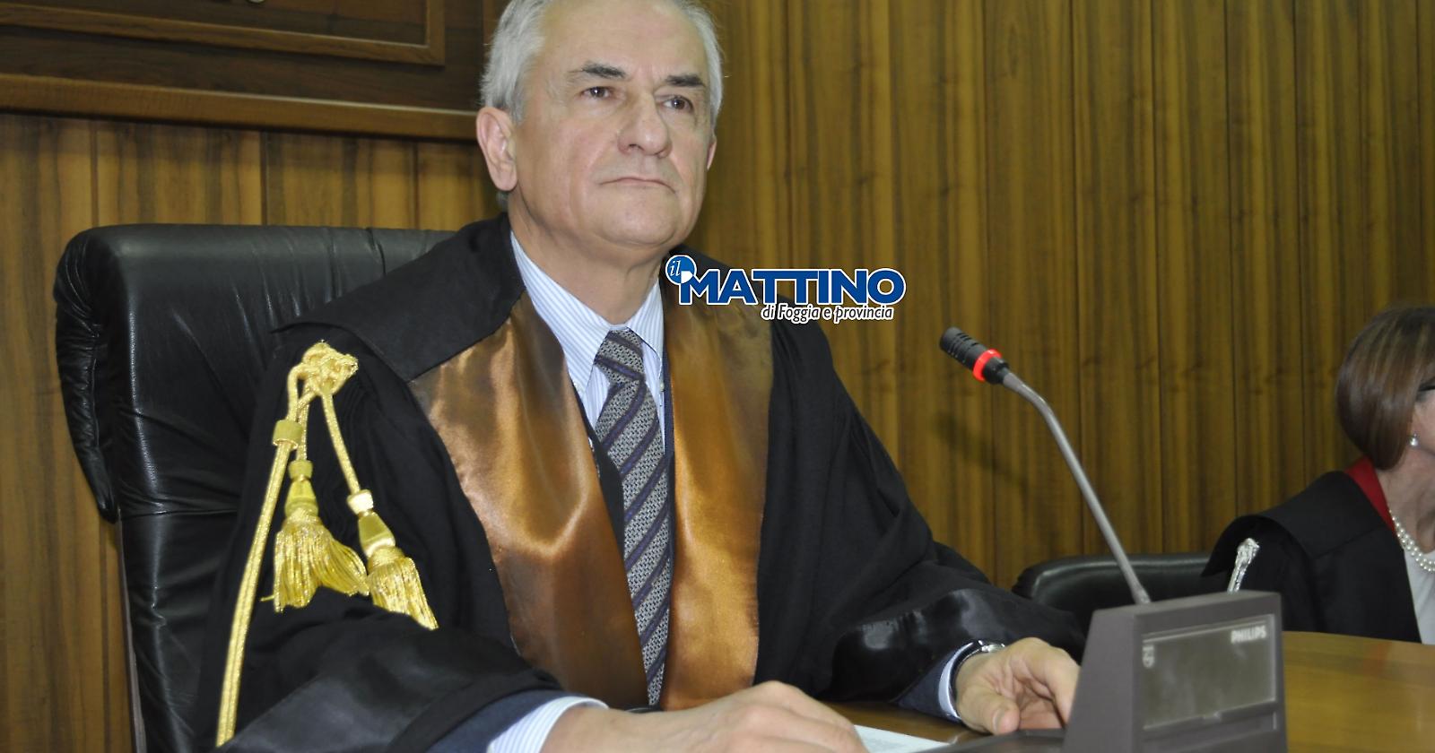 Non è stata la leucemia ma il Coronavirus ad uccidere il Presidente del Tribunale di Foggia Di Corrado