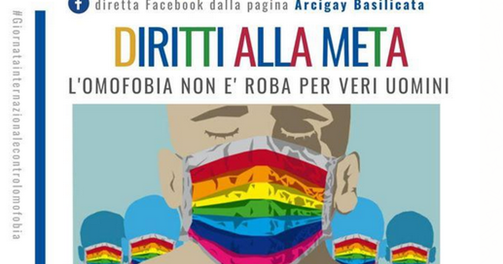 “Diritti alla meta: L'omofobia non è roba da veri uomini”. L’evento lucano per la Giornata internazionale contro l’omofobia e la transfobia