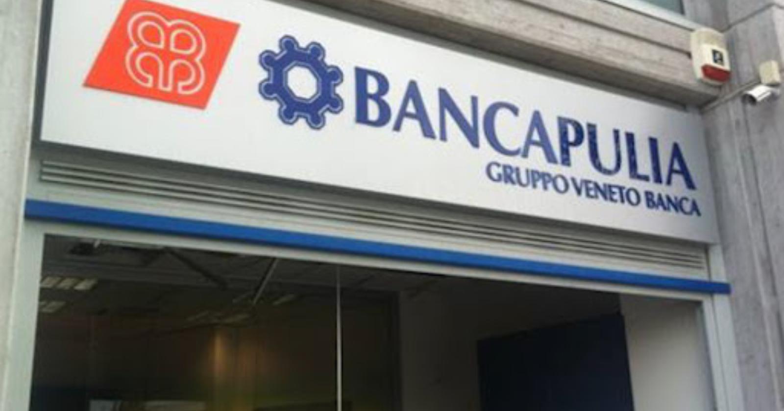 La sanseverese Banca Apulia, venduta a Veneto Banca, condannata a risarcire azioni rischiose piazzate come sicure