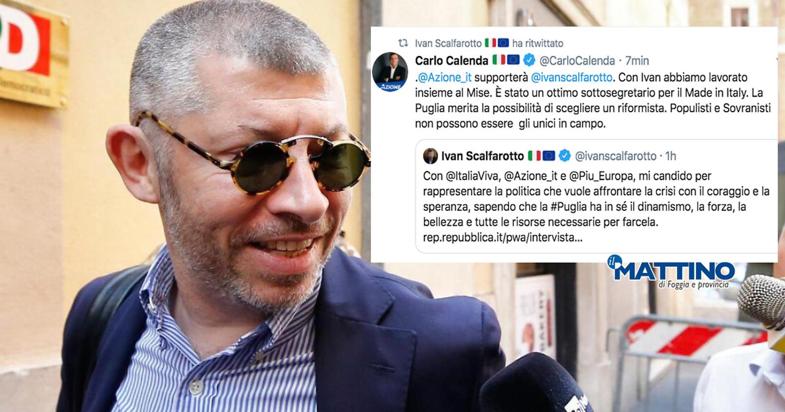 Regionali, Renzi e Calenda spaccano il fronte del centrosinistra in Puglia candidando Scalfarotto contro Emiliano