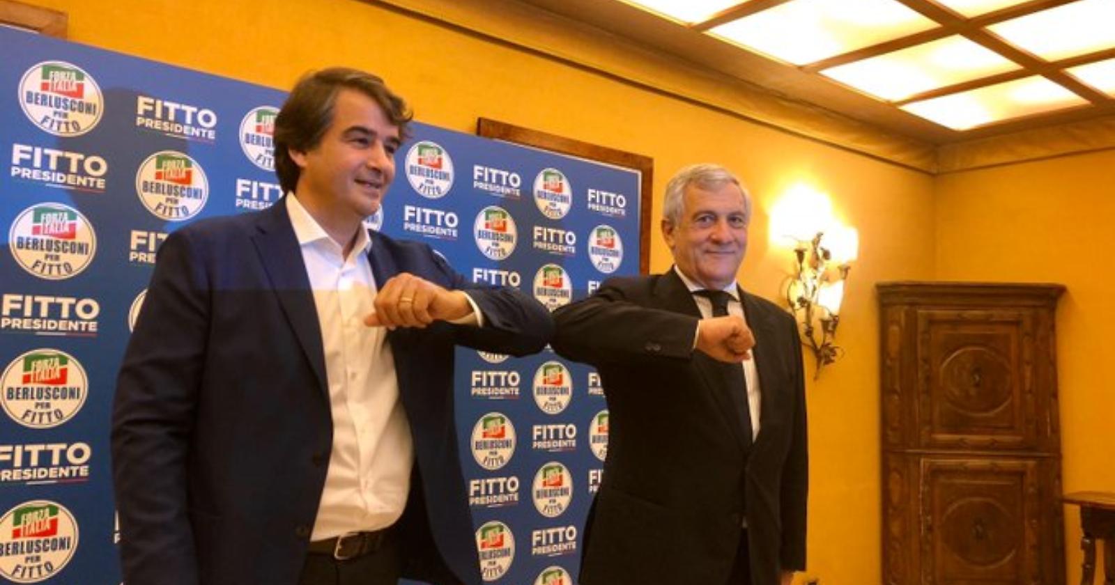 Regionali, Berlusconi a Fitto: «In bocca al lupo, Raffaele, Forza Italia è con te»