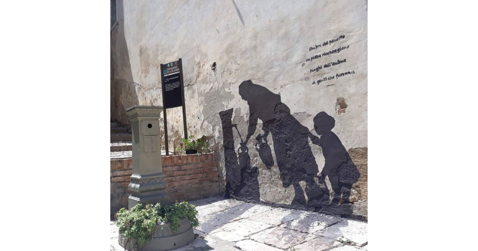Il ricordo del passato rivive grazie al Banksy lucano