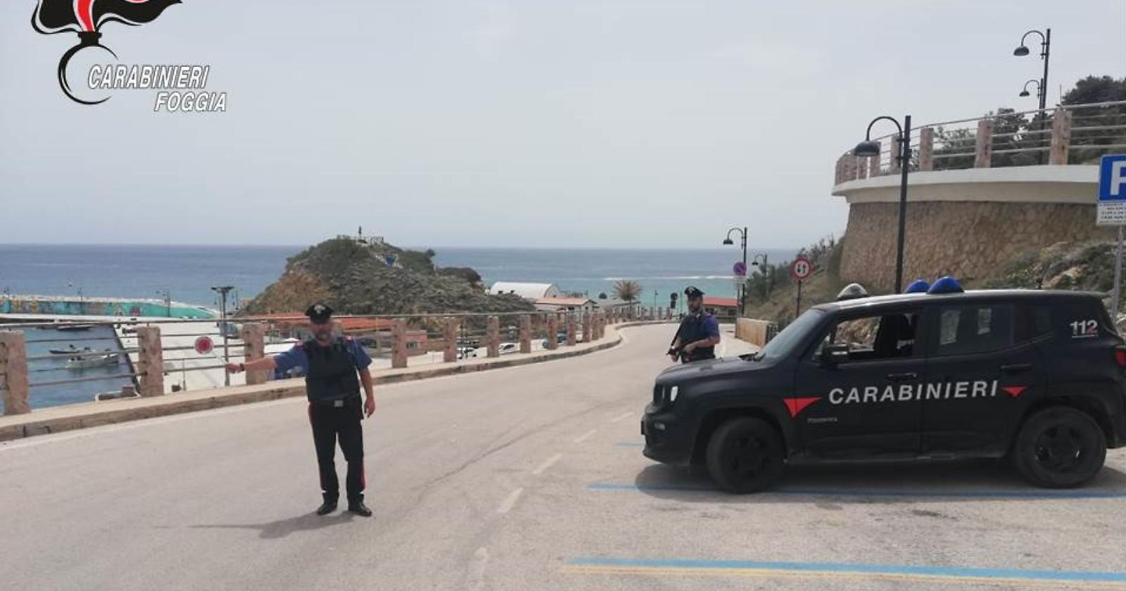 Violanzione delle norme anti Covid, 10 locali sanzionati dai Carabinieri sul Gargano