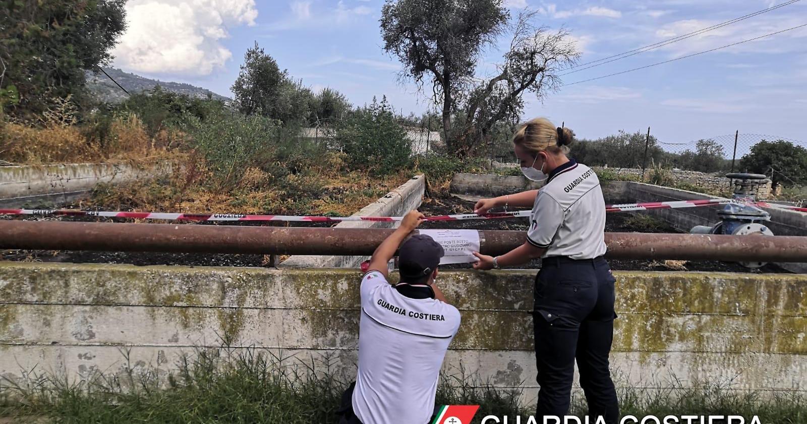 La Guardia Costiera di Manfredonia sequestra 4 letti di essiccazione di fanghi da depurazione