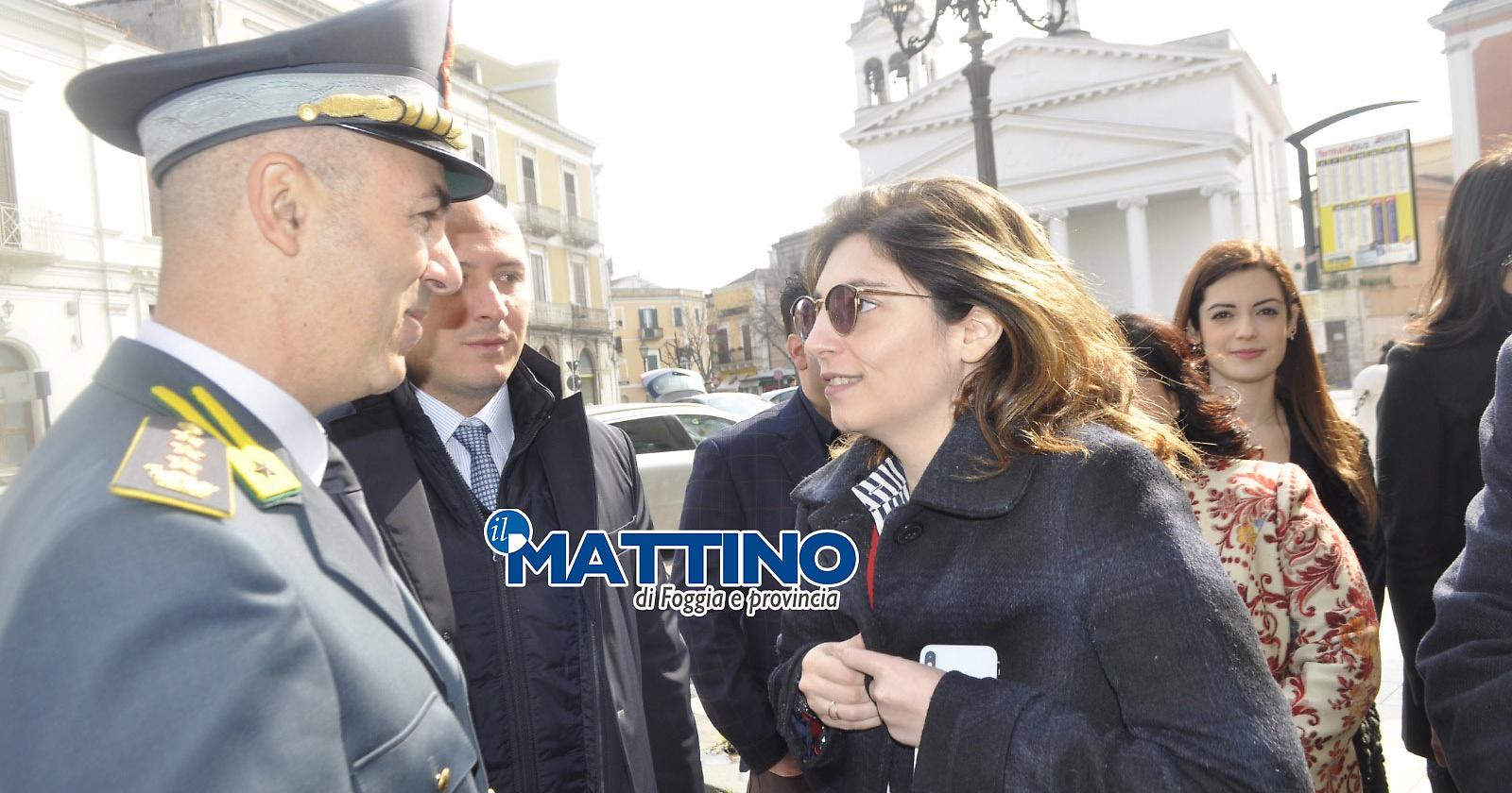 Gli auguri di Laura Castelli alla GdF: «Buon San Matteo»