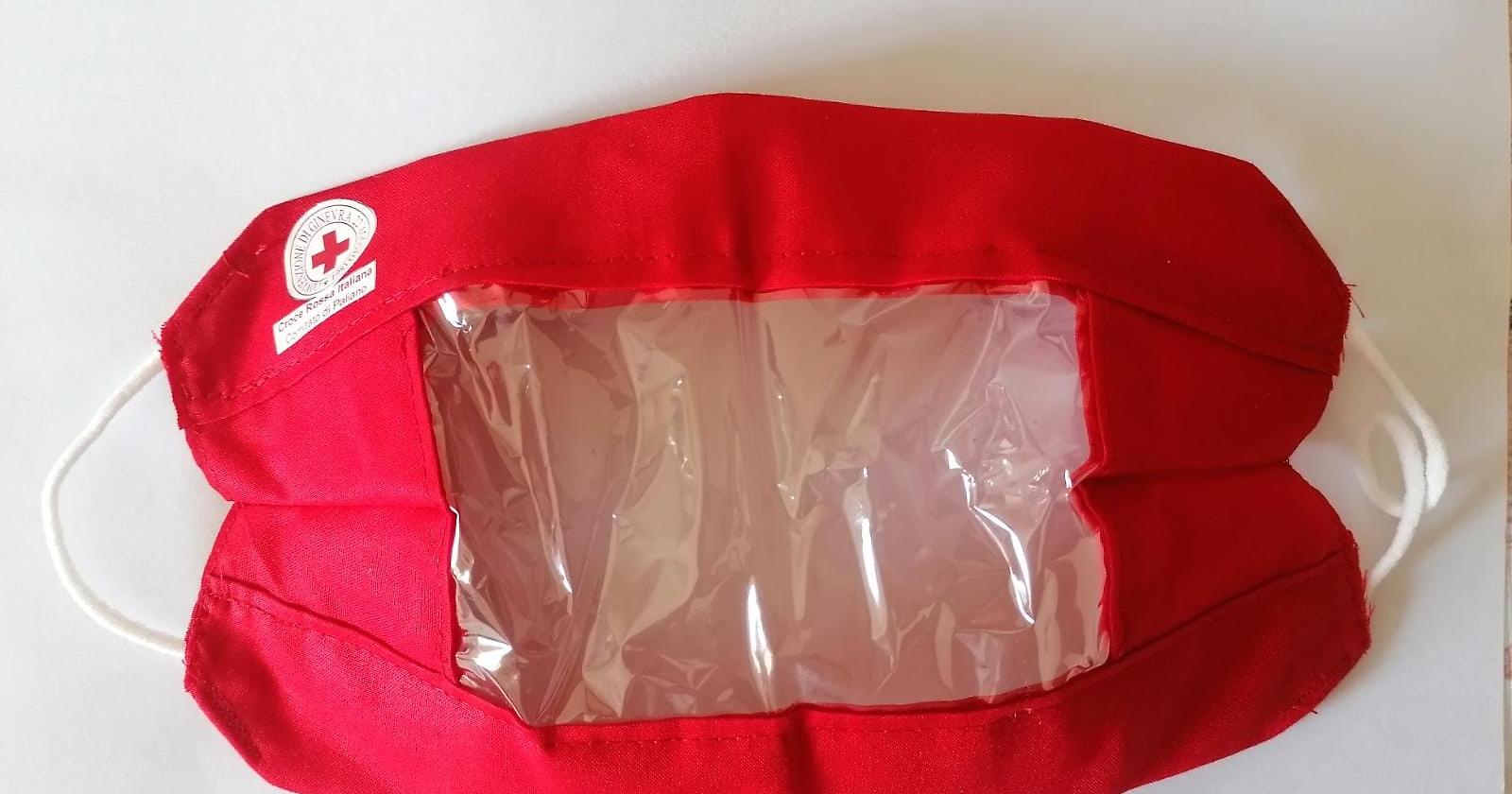 Croce Rossa Italiana: una mascherina speciale per continuare a svolgere le attività con i sordomuti anche durante l’emergenza Covid-19