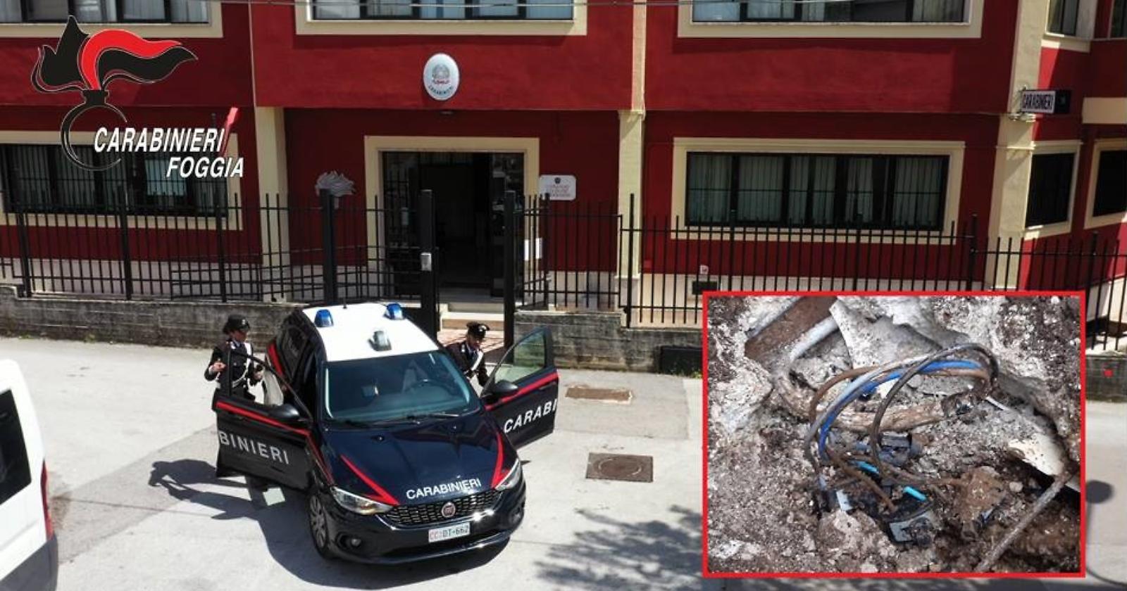 A San Marco in Lamis arrestato dai Carabinieri un imprenditore con l'accusa di furto di energia elettrica