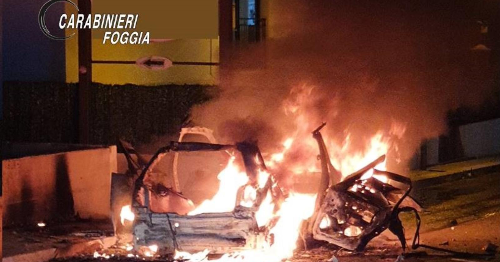 I Carabinieri di San Giovanni Rotondo acchiappano il "fochista" delle auto