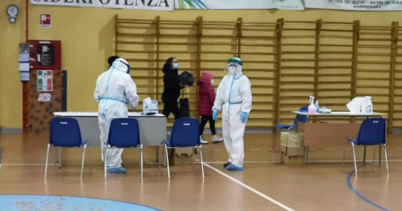 Coronavirus, a Potenza lo screening della popolazioe