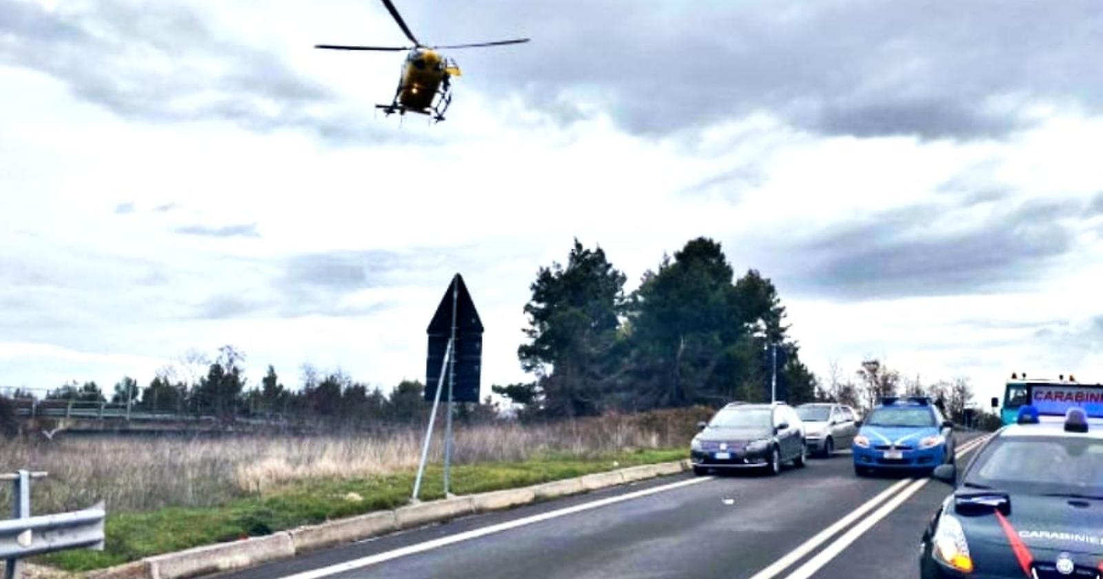 Ultim'ora. Ennesimo grave incidente sulla Potenza-Melfi, sul posto l'eliambulanza
