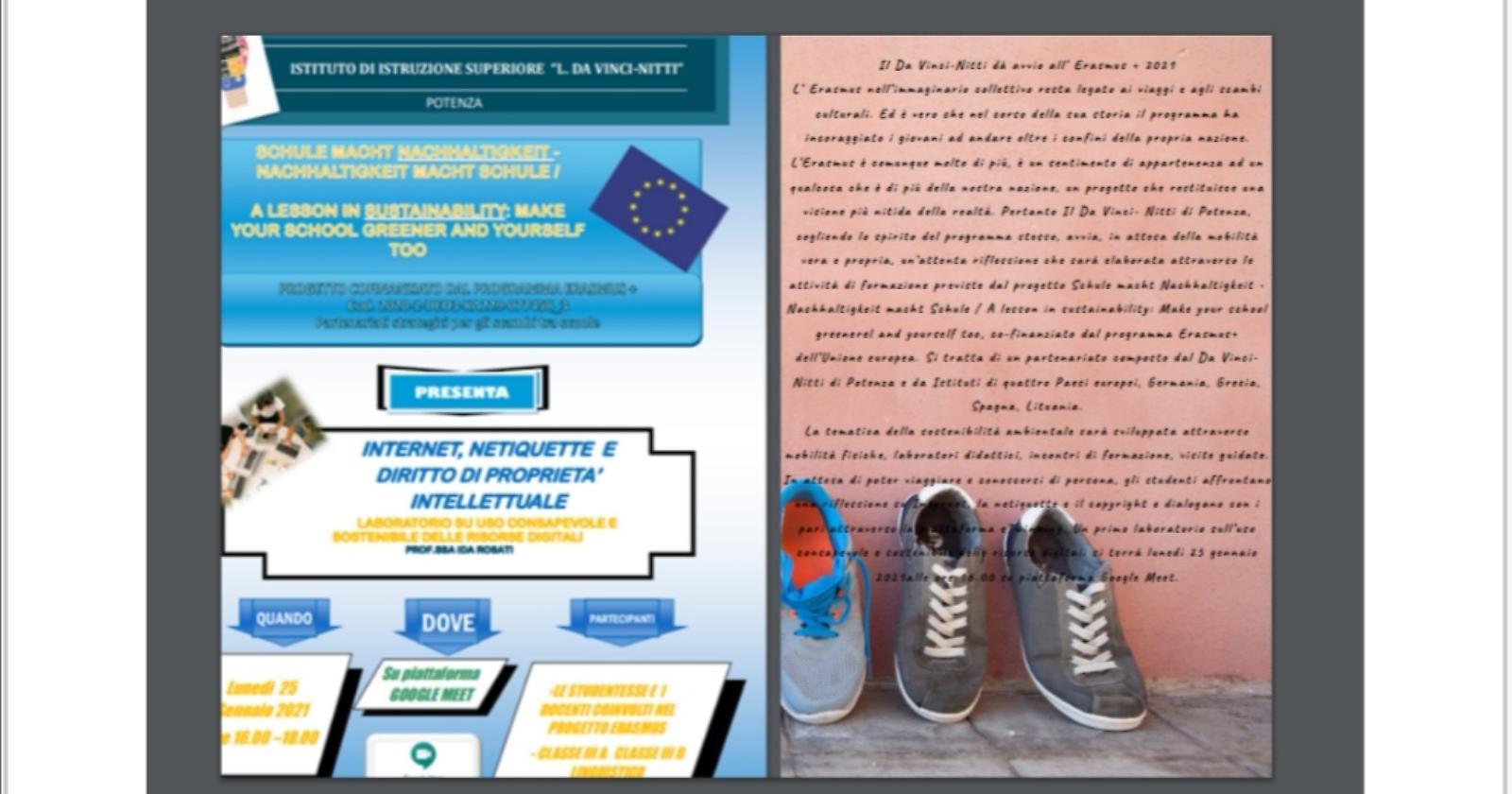 Il Da Vinci-Nitti dà avvio all’Erasmus plus 2020-2021