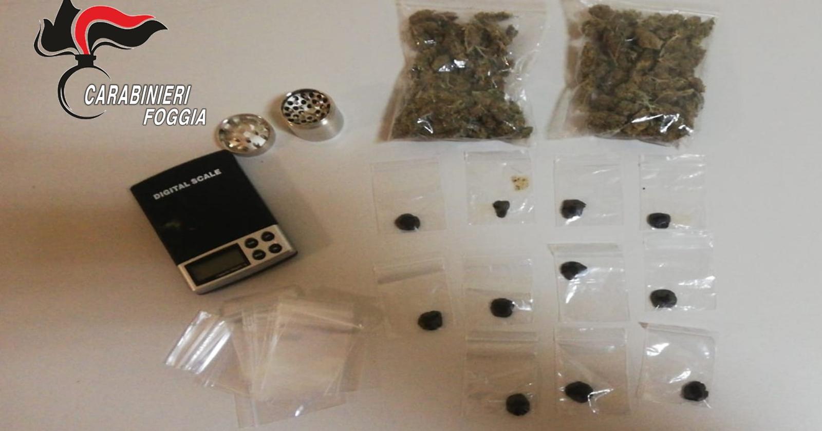 Foggia, 18enne in manette per spaccio di droga