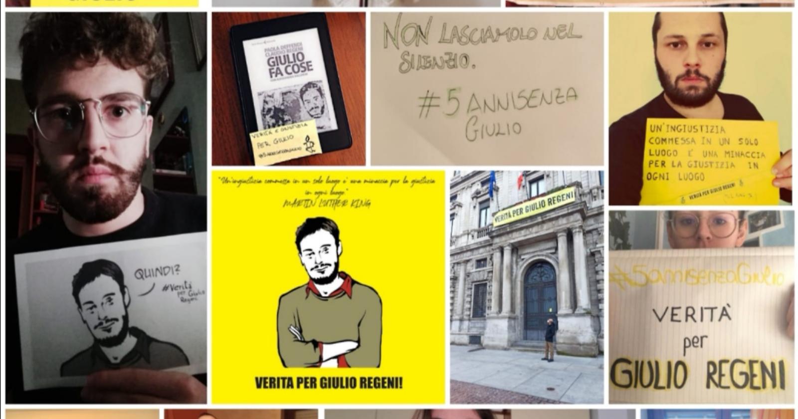 Verità per Giulio: a cinque anni dal suo rapimento, la pandemia non ferma il ricordo