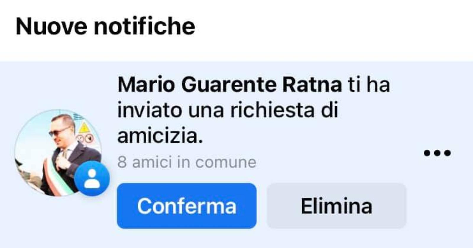  Facebook: rubata l'identità del Sindaco di Potenza Mario Guarente