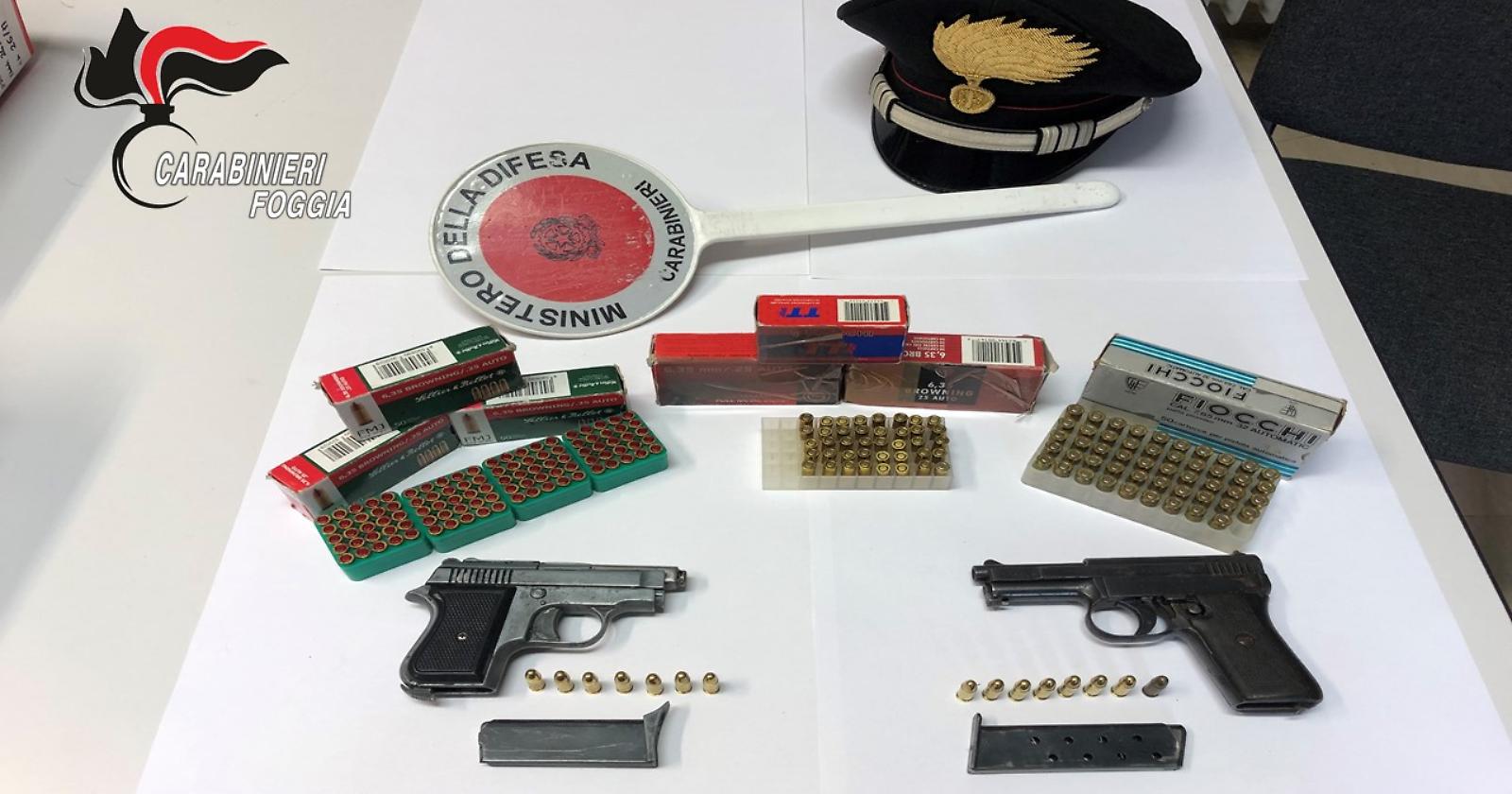 I Carabinieri spengono l'ardore del lucerino per le pistole clandestine