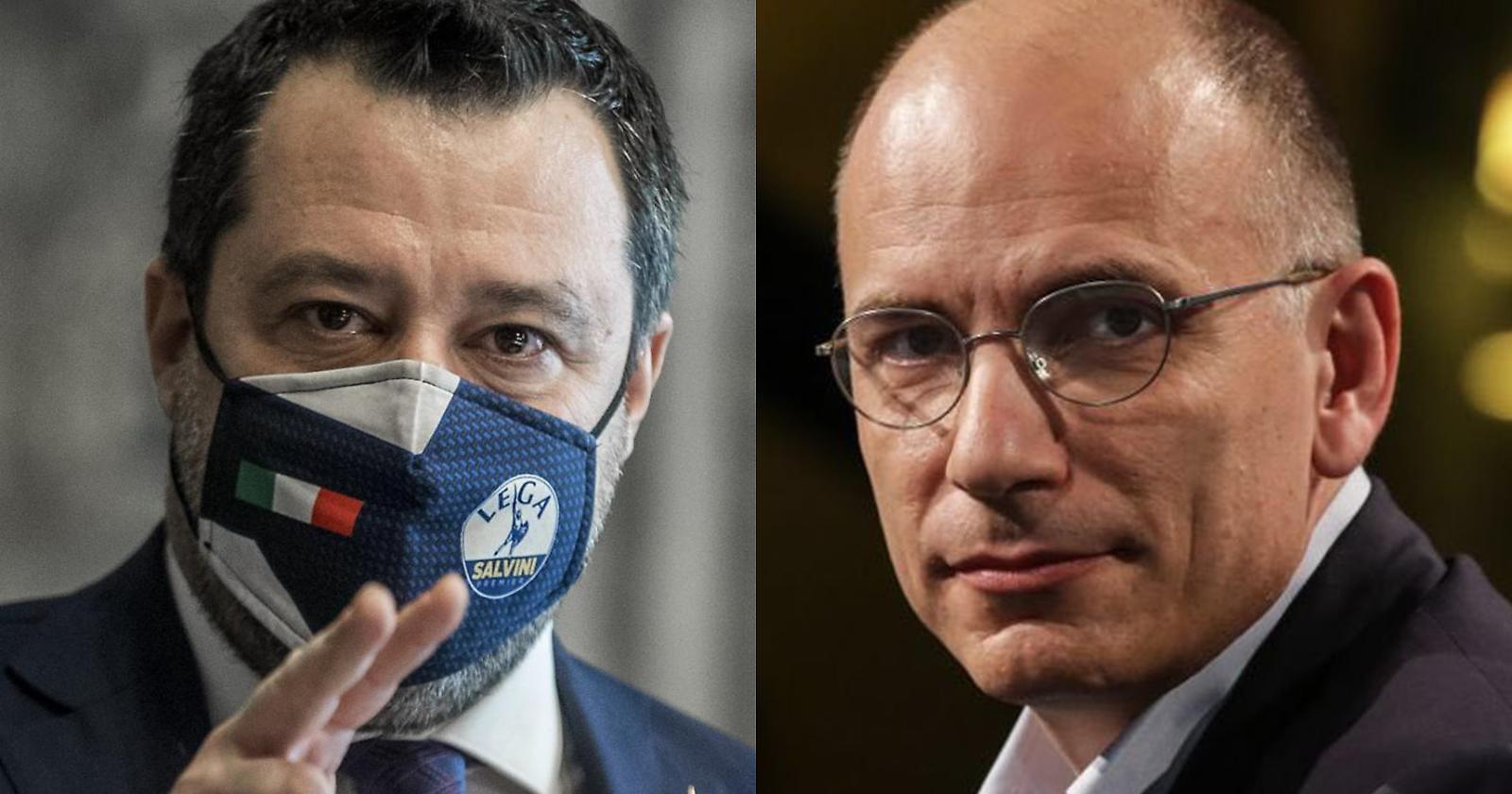 Le scintille tra Letta e Salvini agitano il Governo Draghi, Albertini rinuncia a fare il candidato di centrodestra a Milano