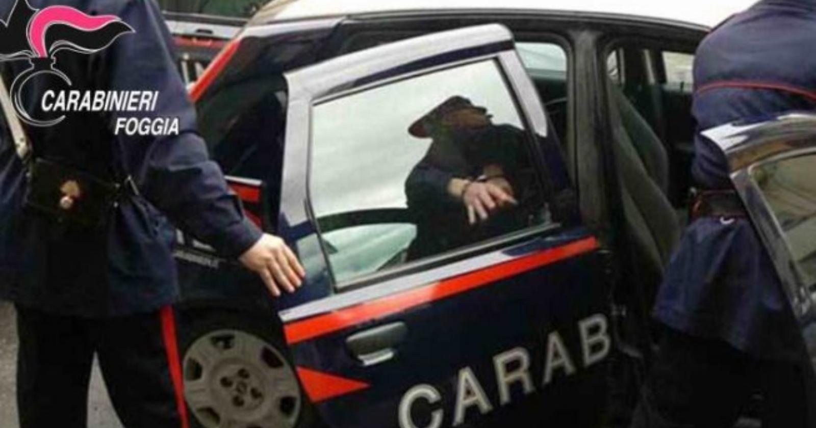 Maltrattava la moglie da sette anni, arrestato dai Carabinieri 33enne di Foggia