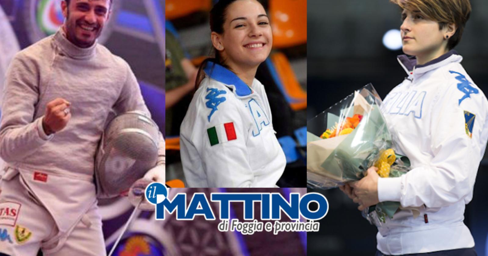 Foggia portabandiera della Puglia per la scherma a Tokyo con Luigi Samele, Martina Criscio e la foggiana di adozione Michela Battiston