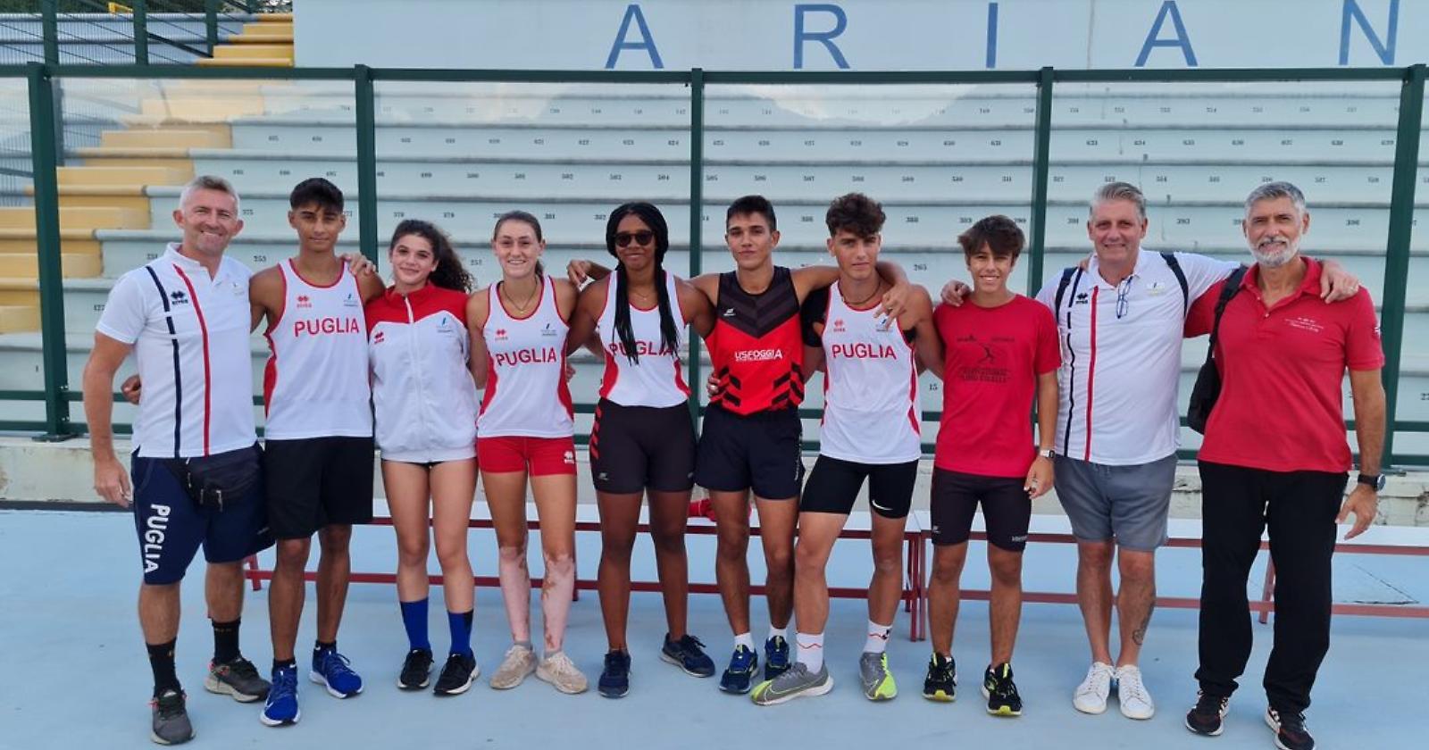 Ad Ariano Irpino il raduno dei giovani guerrieri dell'atletica leggera di Foggia