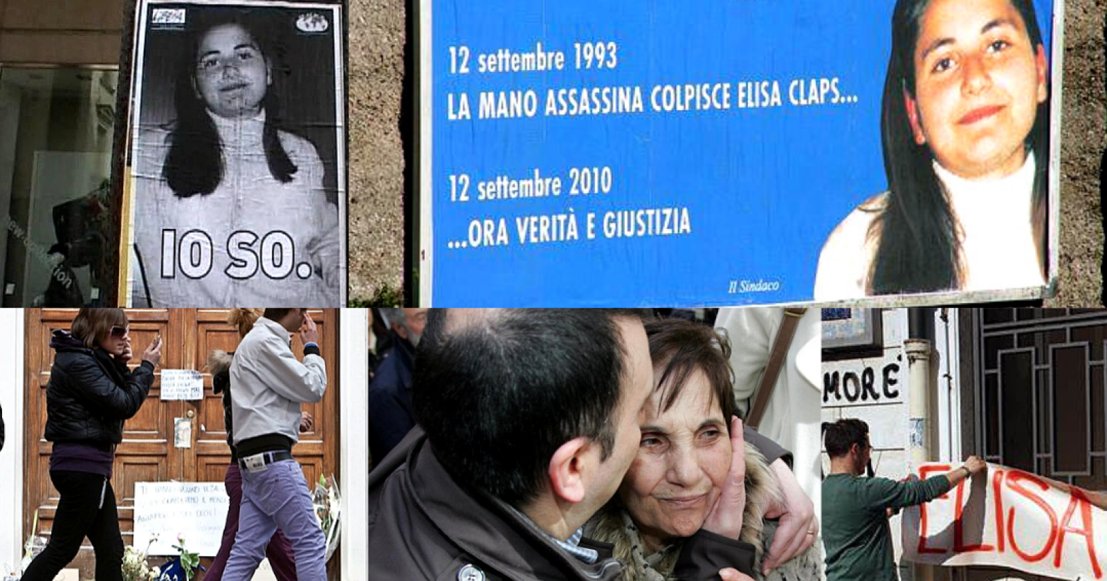 Il presidio di Libera davanti alla Ss Trinità, lì dove tutti i sogni di Elisa sono stati infranti