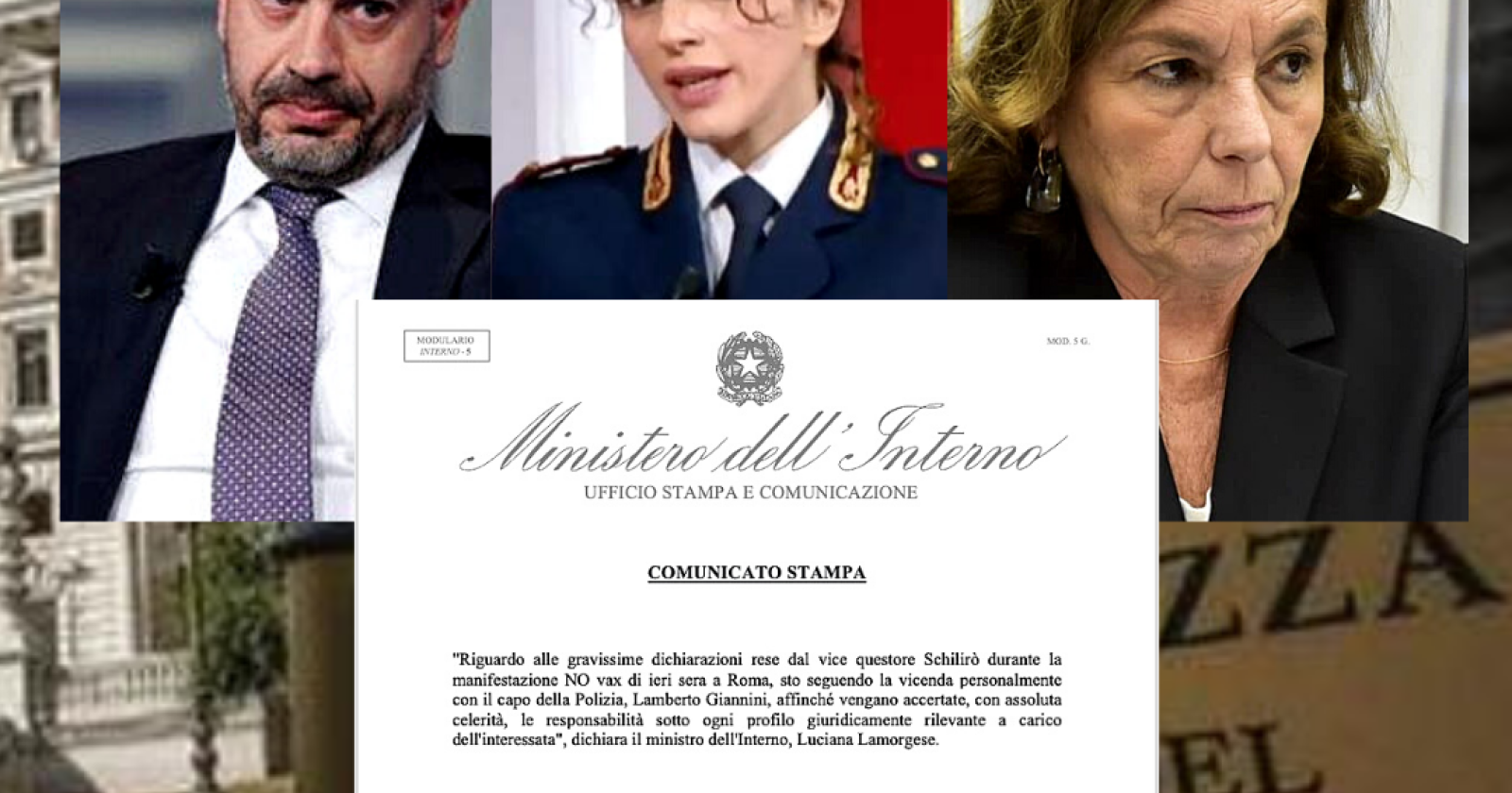 Dogma green pass: vietato dissentire. Il vicequestore di Roma, Nunzia Schilirò, nel tritacarne mediatico e politico