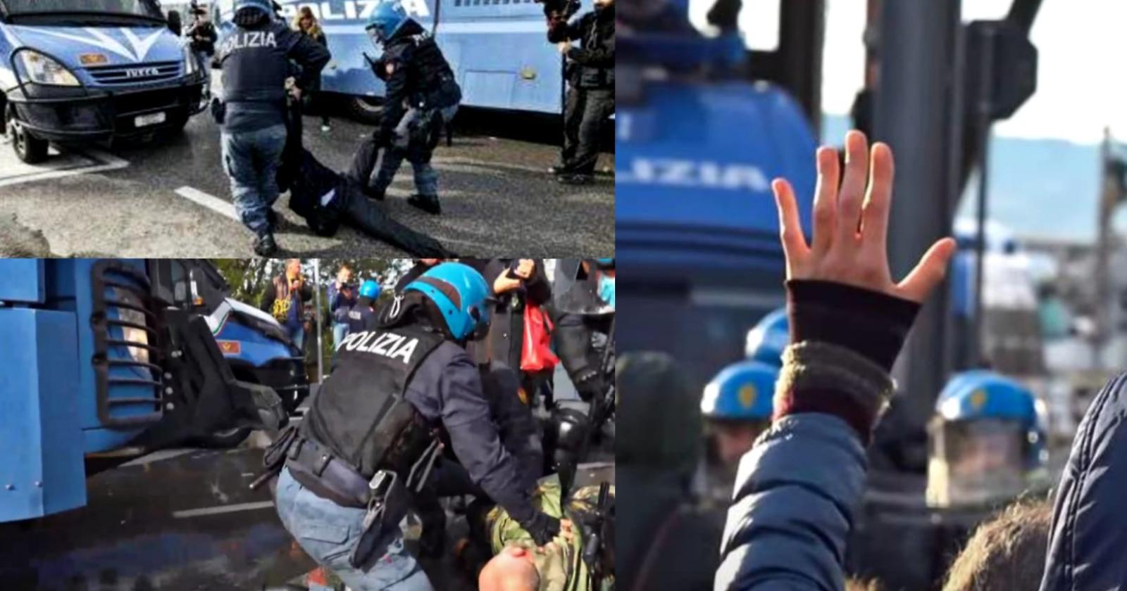 Sgombero del molo 4. Le immagini smentiscono la Questura di Trieste che smentisce le cariche. Intanto Palazzo Chigi affida la trattativa al ministro Patuanelli ma i portuali rilanciano: «Parliamo con 