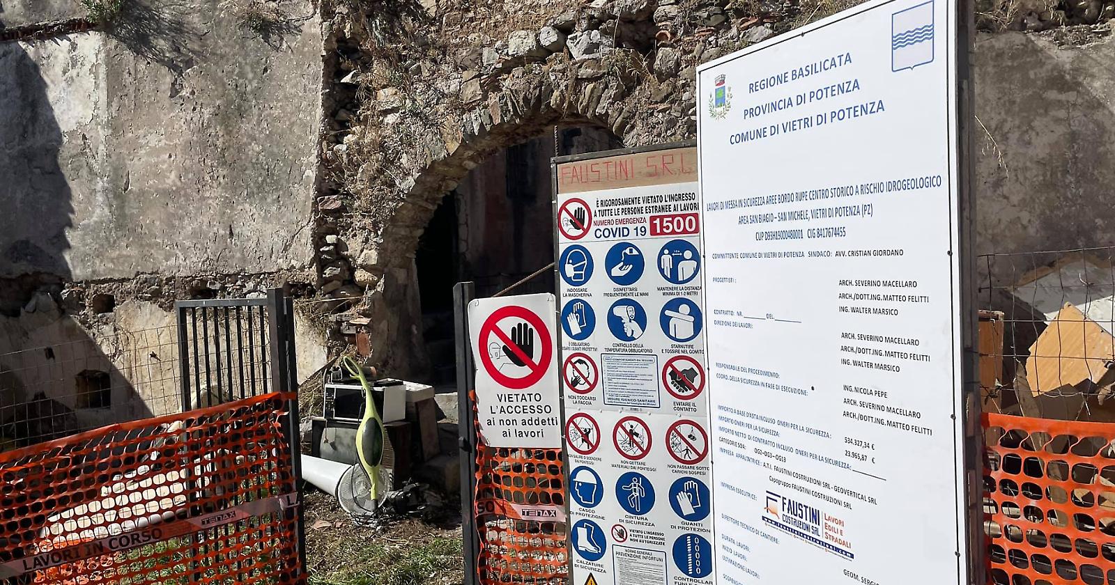 Meglio tardi che mai: a Vietri quattro decenni per iniziare la messa in sicurezza del centro storico