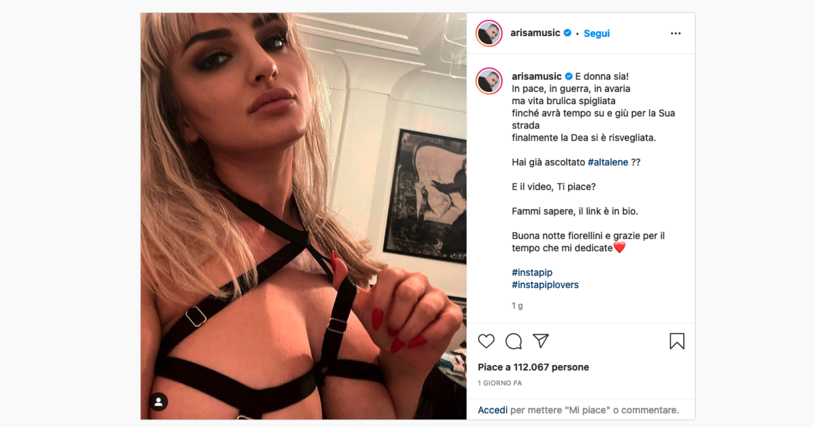 Sexy Arisa, dopo Altalene, pronta a lanciare il suo nuovo videoclip 