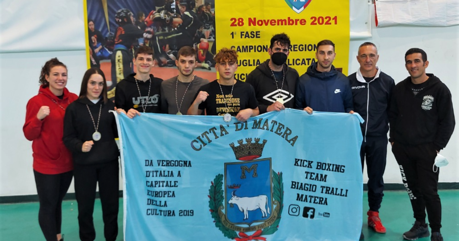 Kickboxing, 4 ori per gli atleti Dynamic Center Matera ai campionati regionali di Montemesola