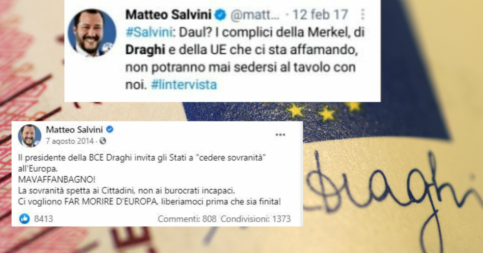 A Palermo &egrave; un Salvini per tutte le stagioni: &laquo;Draghi resti premier, sto con l'Economist&raquo;