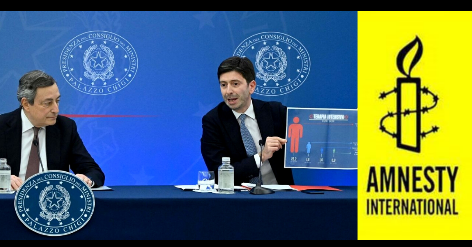 Amnesty International Italia punta il dito su Draghi e Speranza: «Restrizioni non proporzionate e rischio di discriminazioni»