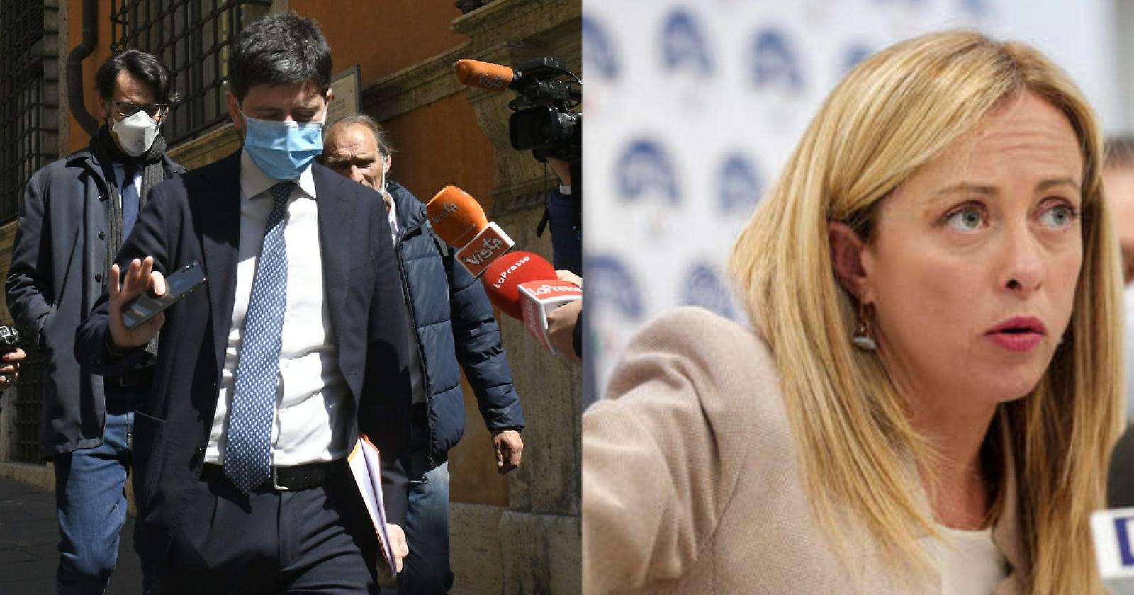 Green pass per altri 18 mesi?, Meloni: «Una follia architettata da Speranza e compagnia»