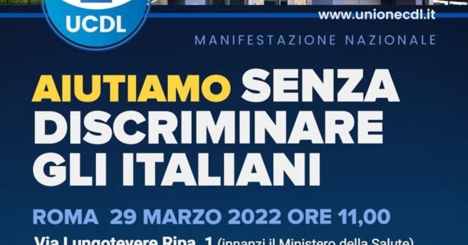 Super deroga per i sanitari ucraini, l'Ucdl manifesta sotto gli uffici di Speranza: 'Aiutiamo senza discriminare gli italiani'