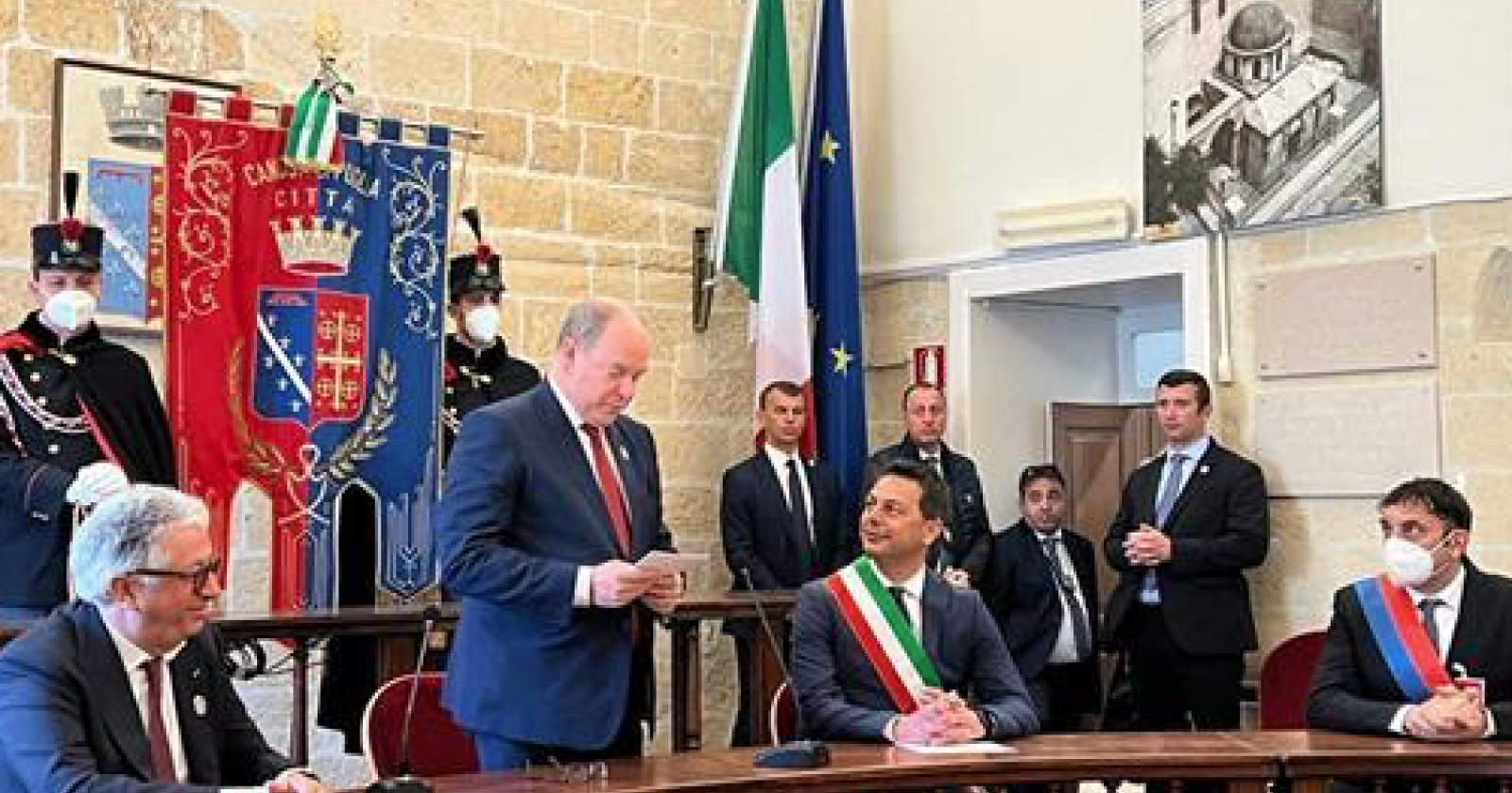 Il principe Alberto di Monaco a Canosa: "E' come tornare a casa"