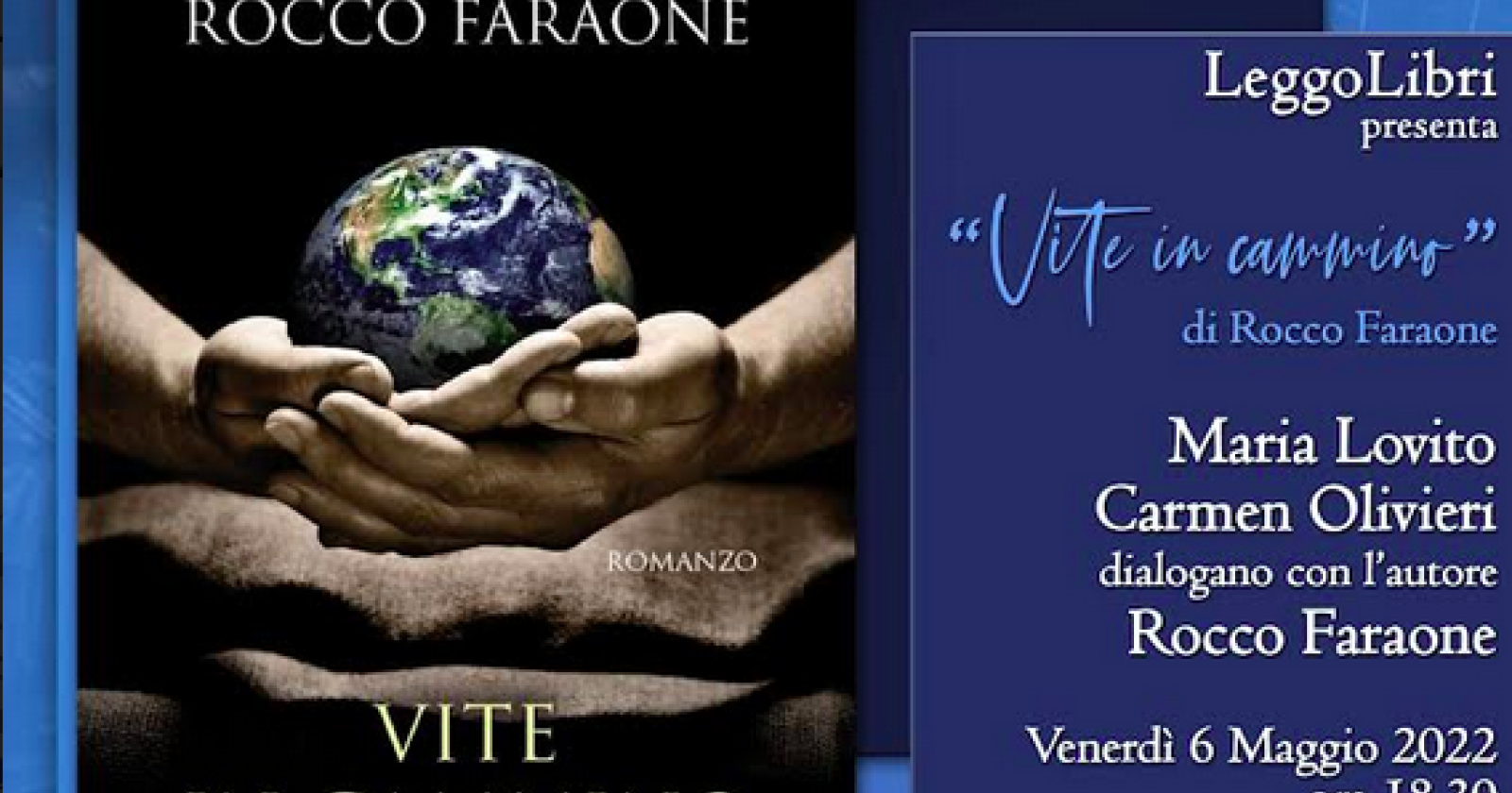 Policoro, oggi la presentazione del libro di Faraone «Vite in cammino»