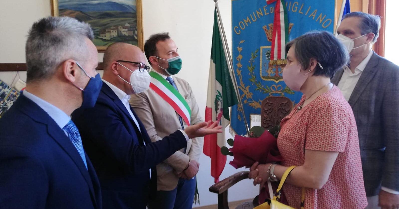 Ad Avigliano la visita di Gesine Doria Pamphilj, nipote del Principe Filippo Andrea Doria