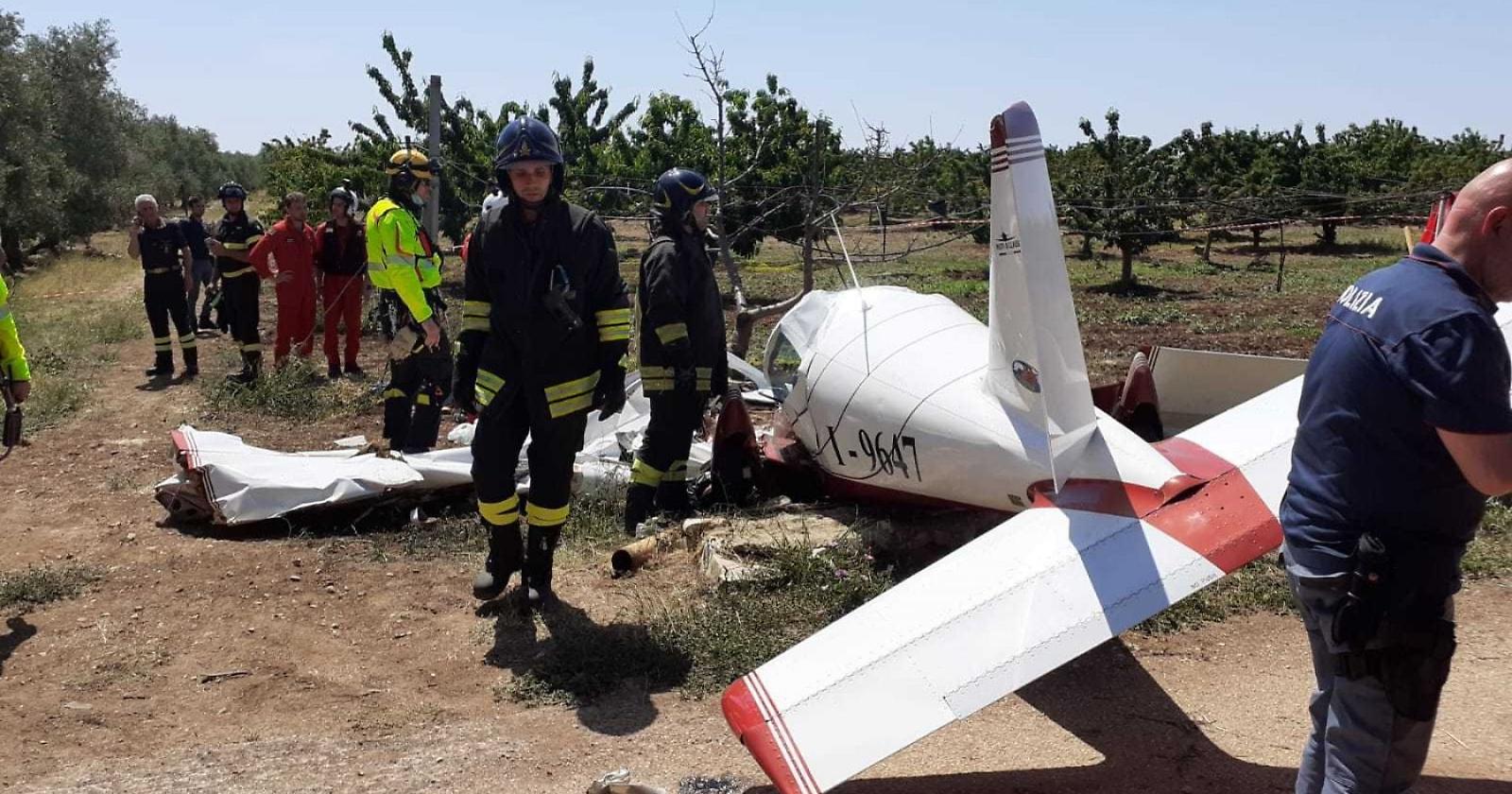 Scontro tra ultraleggeri a Trani, erano partiti entrambi dall'aviosuperficie del Gargano: 2 i morti