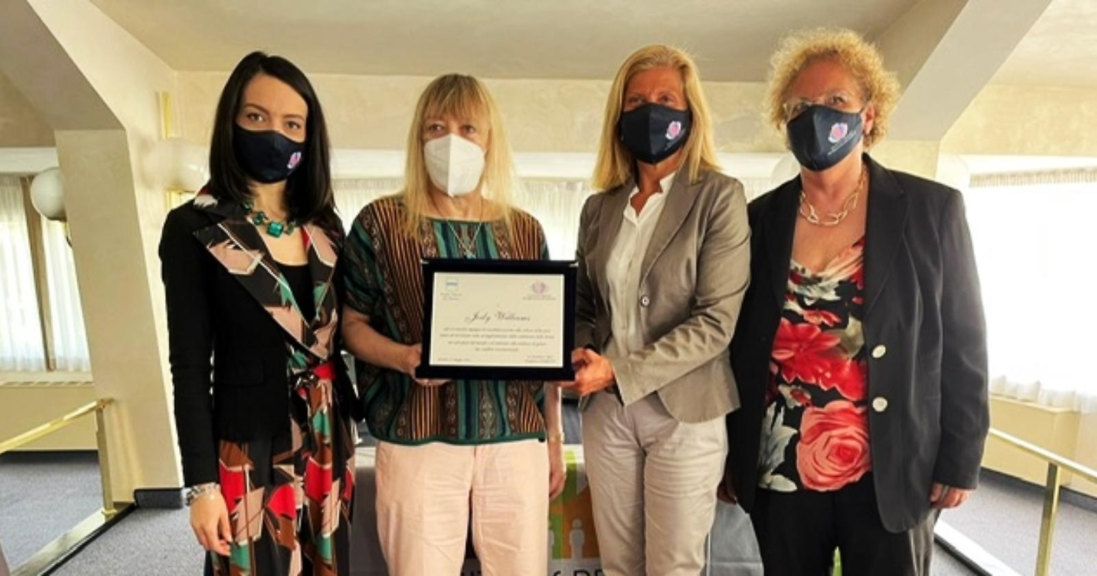 La Crpo ha incontrato il premio Nobel per la pace, Jody Williams