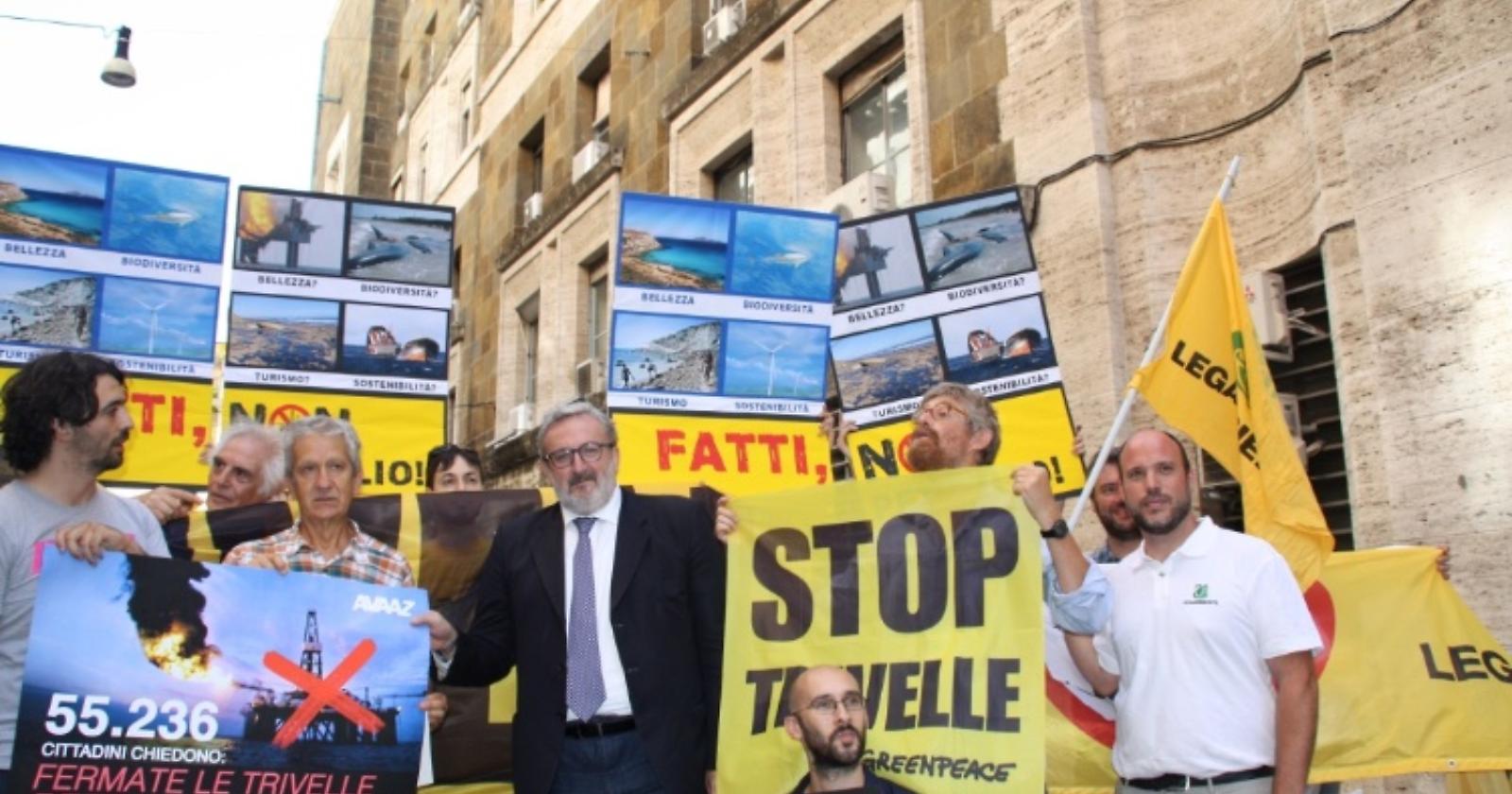 Legambiente fa a pezzi il piano off shore di Emiliano: "Affrettato e senza alcun valore, una foglia di fico in campagna elettorale"