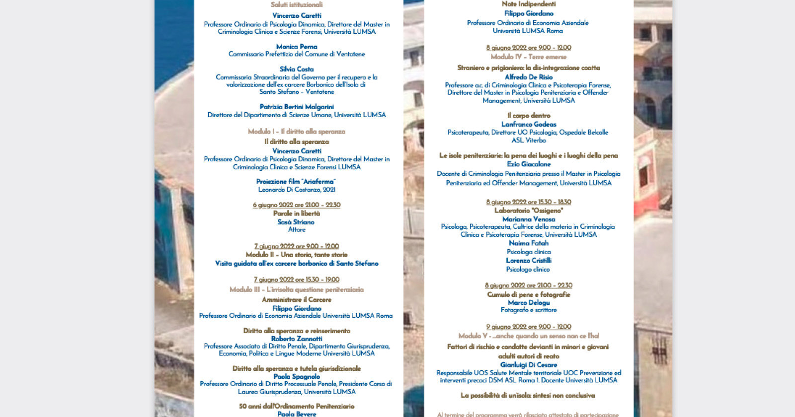 Parte la Sping School in Scienze penitenziarie e criminologiche della Lumsa